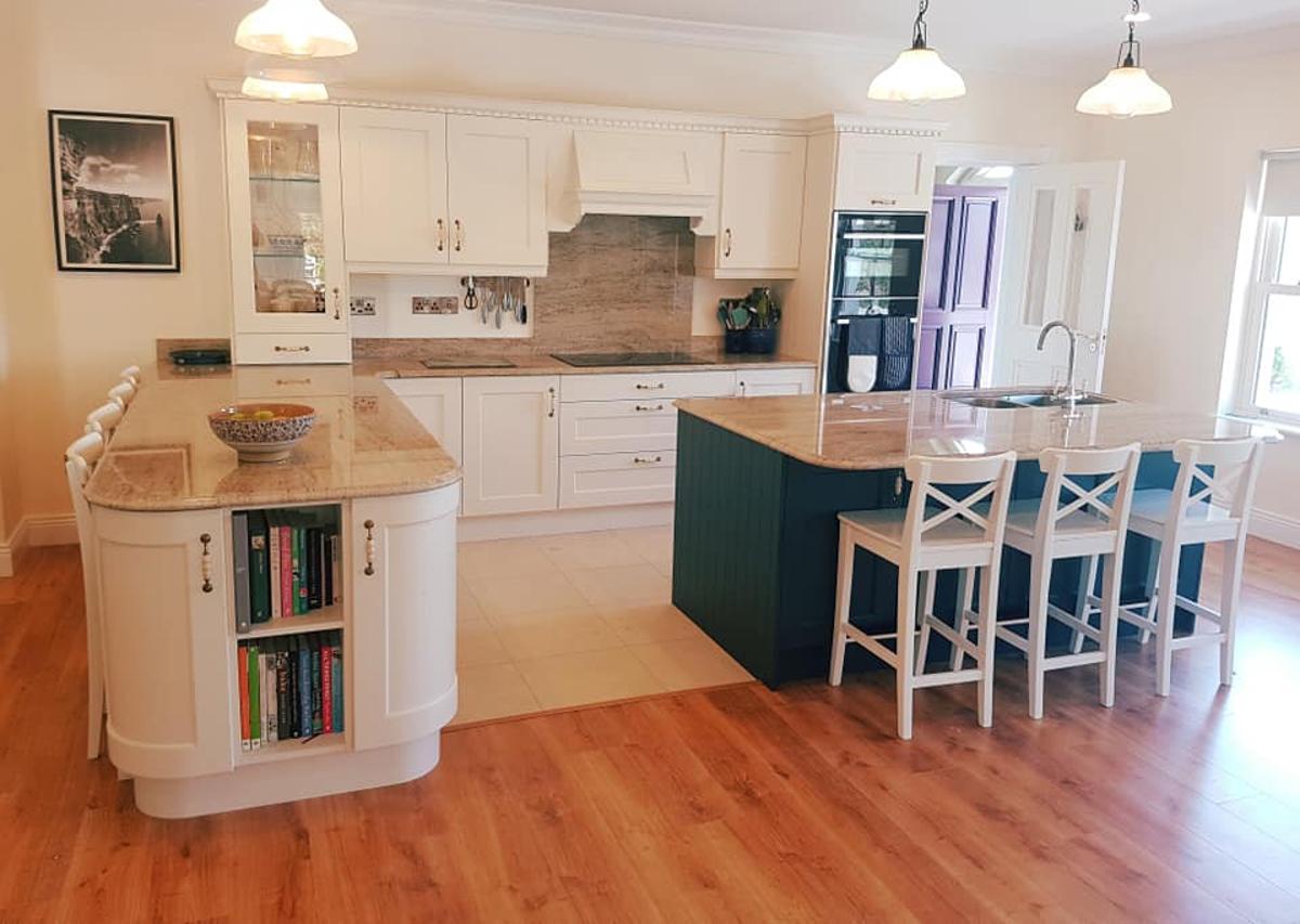 AR Construction kitchen fitter working on site in Clare during a custom kitchen installation